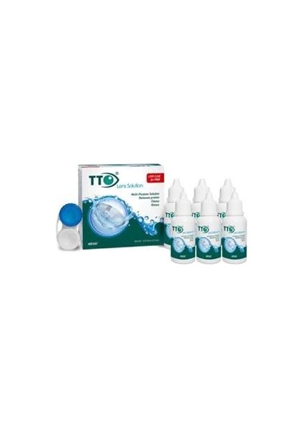 Lens Solüsyonu 60 ml + Lens Kabı Hediye 6 Adet
