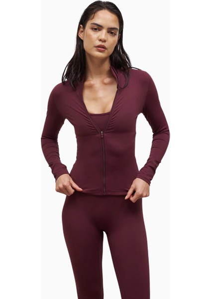 Base Sculpting Zip Up Jacket Şekillendirici Fermuarlı Kadın Ceket fırsatları