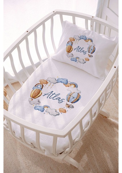 Isme Özel 70X120 Park Yatak ve Anne Yanı Pike Seti Balon