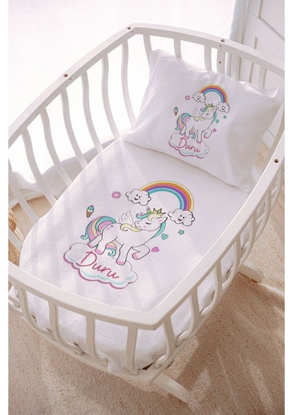 Isme Özel 70X120 Park Yatak ve Anne Yanı Pike Seti Unicorn