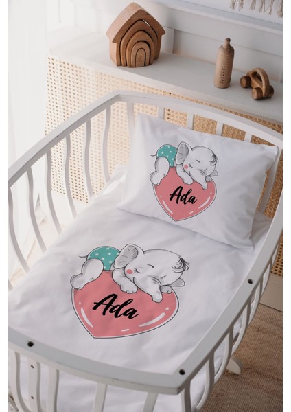 %100 Pamuk Saten Anne Yanı Beşik Nevresim Takımı