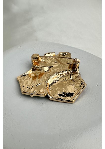 Yılbaşı Özel Taşlı Renkli Hediye Paketi Broş (5cm) fiyatları