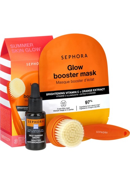 Summer Skin Glow - Yüz Bakım Seti C Vitamini + Dha (2 Adet + 15 Ml)