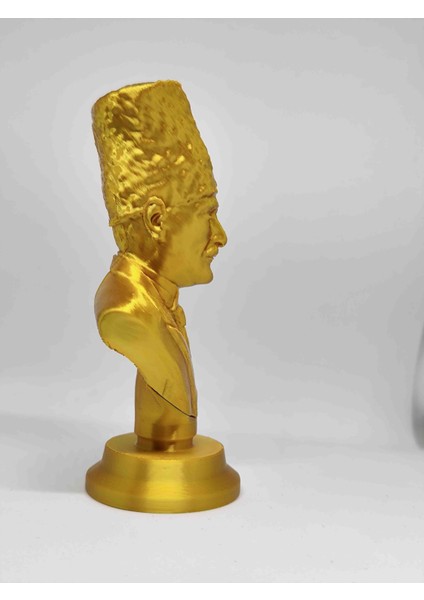 Atatürk Büstü Biblo Parlak Sarı Renkte Farklı Ebatlarda fırsatları