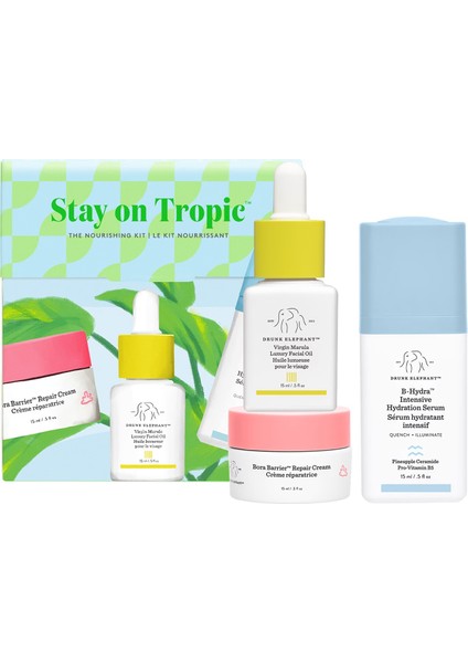 Stay On Tropic™ - Nemlendirici Bakım Seti 15 ml + 15 ml + 15 ml