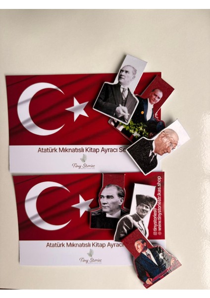 Mıknatıslı Kitap Ayracı Atatürk Temalı Set- 6 Adet