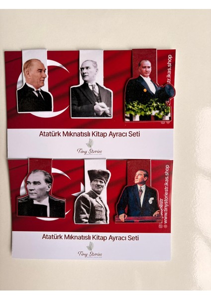Mıknatıslı Kitap Ayracı Atatürk Temalı Set- 6 Adet fırsatları