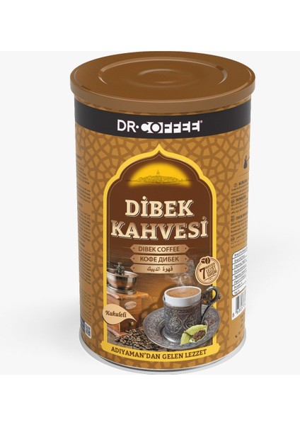 Drcoffee Dibek Kahvesi Kakuleli Teneke 250 Gr.lık