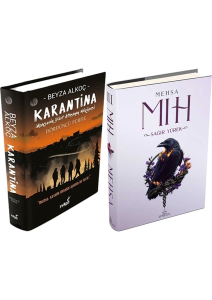 Mıh 3 Sağır Yürek Ciltli ve Karantina 4 Ciltli Beyza Alkoç 2li Set + Hediyeli