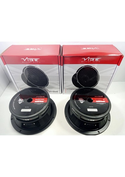 20CM Midrange - Vıbe Ölüm Serisi 675W 225RMS Midrange 20CM - Vıbe BDPRO8M-V9 Blackdeath Midrange modelleri