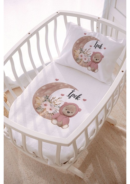 Isme Özel 70X120 Park Yatak ve Anne Yanı Pike Seti Ayıcık