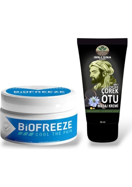 Biofreeze Cool The Pain 100 ml + Ibn-I Sina Çörek Otu Masaj Kremi 50 ml Rahatlatıcı Etki