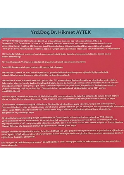 360 Derece Modüler Girişimcilik - Nitelikli Girişimci Için Yol ve Yöntemler / Yrd.doç.dr. Hikmet Aytek fiyatları