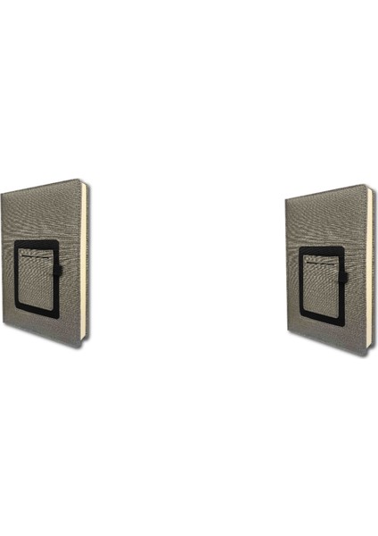 2026 Ajanda 2 Adet Gri