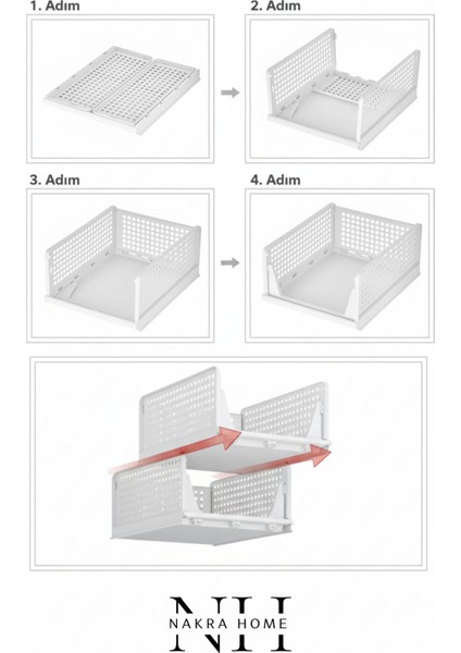 3 Adet Çok Amaçlı Kayar Raf – Dolap Içi Çekmeli Modüler Düzenleyici Gardırop Mutfak Banyo