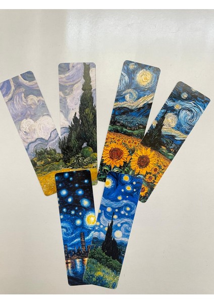 Kitap Ayracı - Van Gogh Temalı 6'lı Set