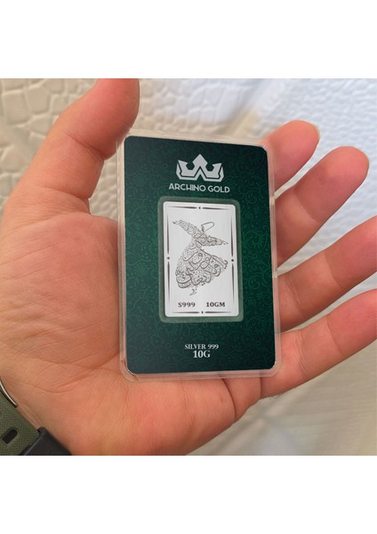 Dua ile Bütünleşen Mevlana Temalı 999 Ayar Gümüş ile Üretilmiş Hediyeye Özel 10 Gram Gümüş KÜLÇESI-697 modelleri