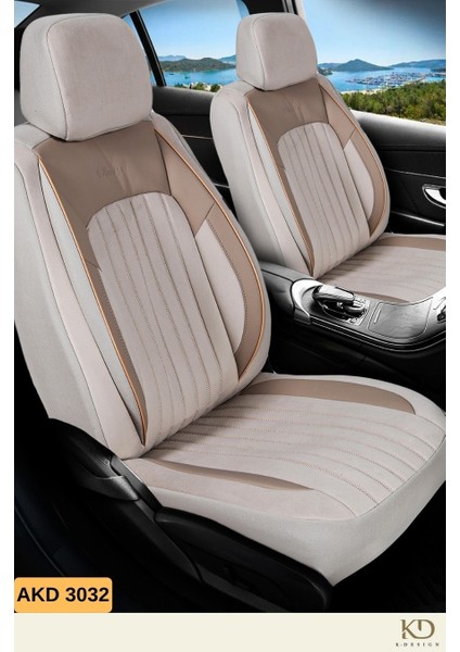 Akra Dik Nakış Serisi Universal Oto Koltuk Kılıfı - Akd 3032