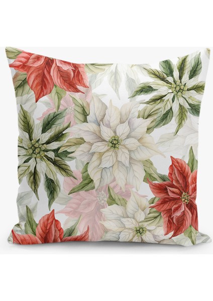 8 Li Çift Taraflı Dijital Baskı Kırlent Kılıfı Yılbaşı / Cristmas Desenli fırsatları