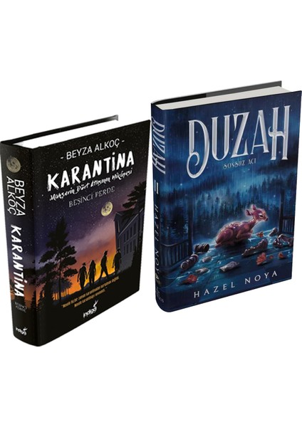 Duzah 2 Sonsuz Acı Ciltli ve Karantina 5 Ciltli Beyza Alkoç 2li Set + Hediyeli