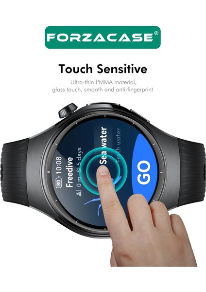 Huawei Watch 5 46MM ile Uyumlu Çerçeveli Tam Kaplayan 3D Pet Ekran Koruyucu Film - FC016 modelleri