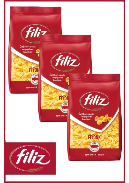 Fiyonk Makarna 500 gr x 3 Adet