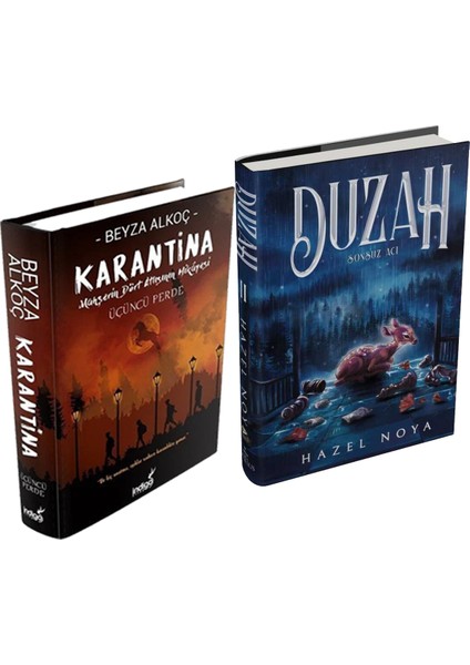 Duzah 2 Sonsuz Acı Ciltli ve Karantina 3 Ciltli Beyza Alkoç 2li Set + Hediyeli