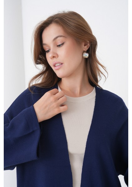 Kadın Tesettüre Uygun Maxi Boy Uzun Kol Cepli Spor Şık Triko Ceket modelleri