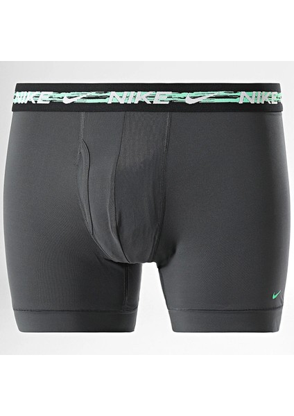 Dri Fit Ultra Stretch 3 Pack Micro 3 Lü Paket Kısa Boxer Antrasit 3 Renk Bantlı fırsatları
