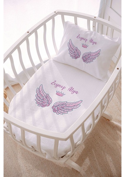 Isme Özel 70X120 Park Yatak ve Anne Yanı Pike Seti Melek