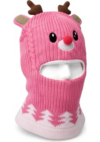 Kitti 4-8 Yaş Kız Çocuk Figürlü Içi Polarlı Kar Maskesi