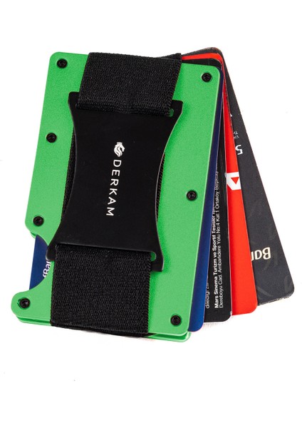 Derkam Minimalist Cüzdan & Kartlık - Erkek Kartlık | RFID Korumalı Alüminyum Kartlık | T-Khaki modelleri