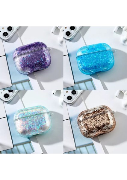 Sulu Renkli Simli Airpods Pro 1. Nesil Kılıf Airpods Pro Simli Kılıf Koruma Kabı Kar Küresi Model modelleri