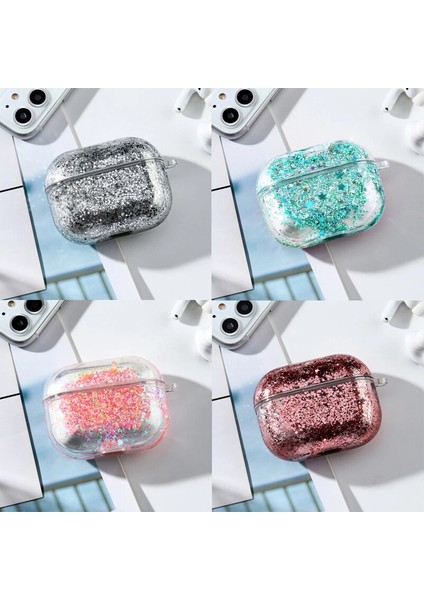 Sulu Renkli Simli Airpods Pro 1. Nesil Kılıf Airpods Pro Simli Kılıf Koruma Kabı Kar Küresi Model indirimleri