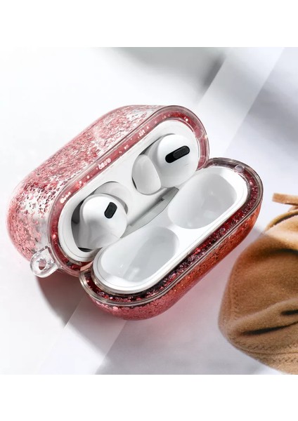 Sulu Renkli Simli Airpods Pro 1. Nesil Kılıf Airpods Pro Simli Kılıf Koruma Kabı Kar Küresi Model