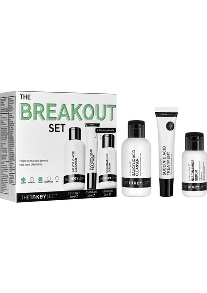 The Breakout Set - Cilt Bakım Seti 60ML + 15ML + 30ML