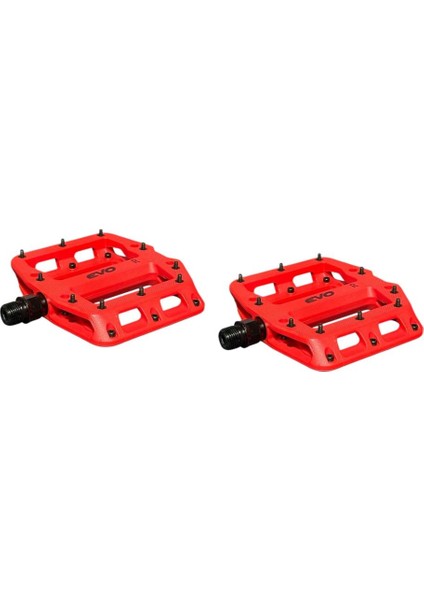 Çivili Platform Pedal Rulmanlı - Kırmızı