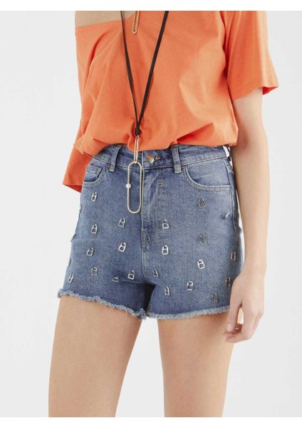 Denim Şort Standart Renk Y9951002_089 fırsatları