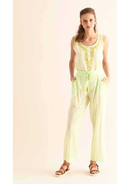 Cep Detaylı Pantolon Açık Yeşil Y9962109_436 fırsatları