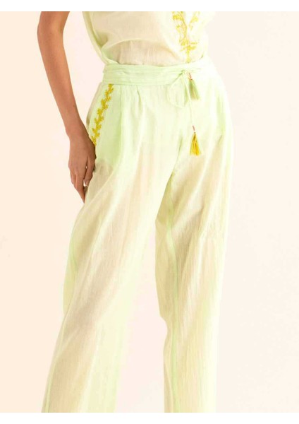 Cep Detaylı Pantolon Açık Yeşil Y9962109_436