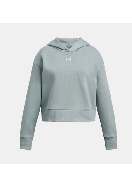 Çocuk Ua Rival Fleece Kapüşonlu Üst 1379517-348