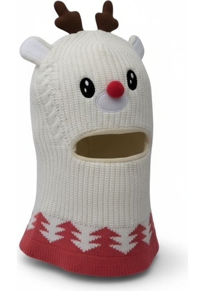 Kitti 4-8 Yaş Kız Çocuk Figürlü Içi Polarlı Kar Maskesi