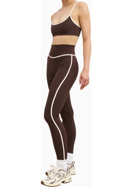 Base Contrast Trim Leggings Yüksek Bel Şekillendirici Kadın Tayt indirimleri