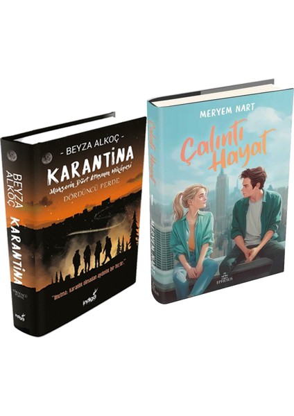 Çalıntı Hayat 1 Ciltli ve Karantina 4 Ciltli Beyza Alkoç 2li Set + Hediyeli
