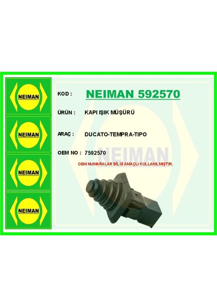 KAPI IŞIK MÜŞÜRÜ DUCATO-TEMPRA-TIPO 7592570