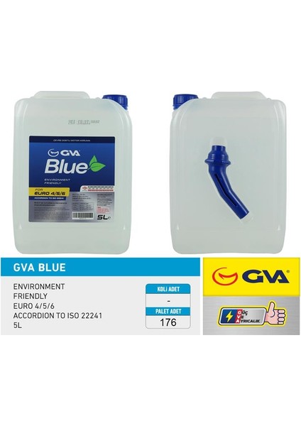 Blue Sıvısı 5 Lt Euro 4-5 / Binek Euro 6 Hunili Ambalaj OSM99905