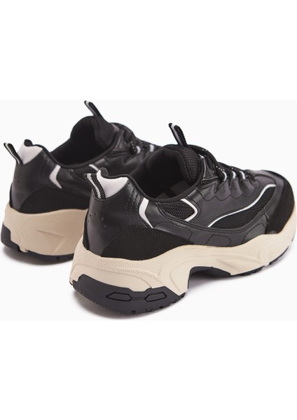 Rozhin Siyah Kalın Taban Kadın Spor Ayakkabı fırsatları