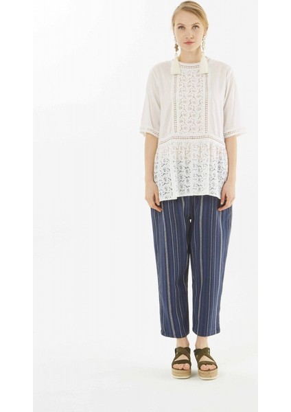 Dantel Detaylı Kadın Bluz Beyaz Y9965103_002 fiyatları