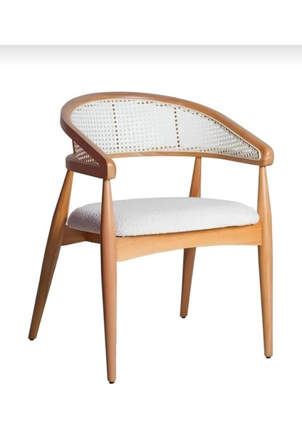 Yuvarlak Ahşap Masa Takımı Bohem 4 Kişilik Mutfak Masa Sandalye Takımı Iskandinav modelleri