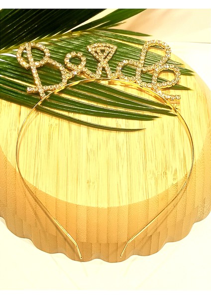 Taşlı Bride Yazılı Gelin Taçı fiyatları